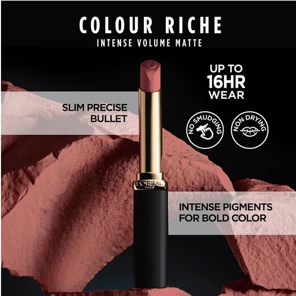 NWOB L’Oreal Paris Color Riche Lipstick in shade 108 Le Nude Rebellious - Picture 8 of 12